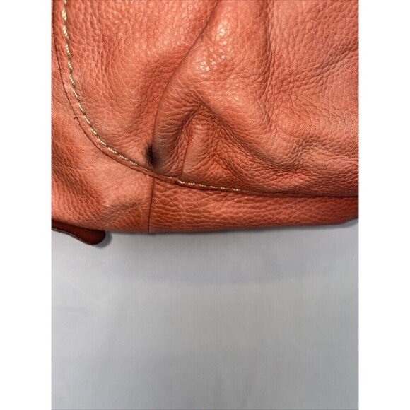 FOSSIL Key Per Crossbody Leather Orange Summer Handbag Boho Hobo Hippie - Picture 6 of 14